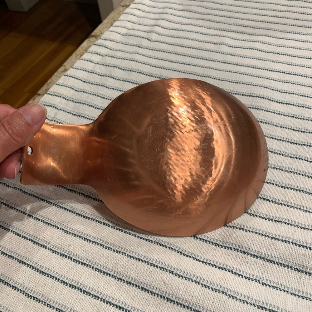 Textured Copper Spoon Rest - Picture 4 of 4
